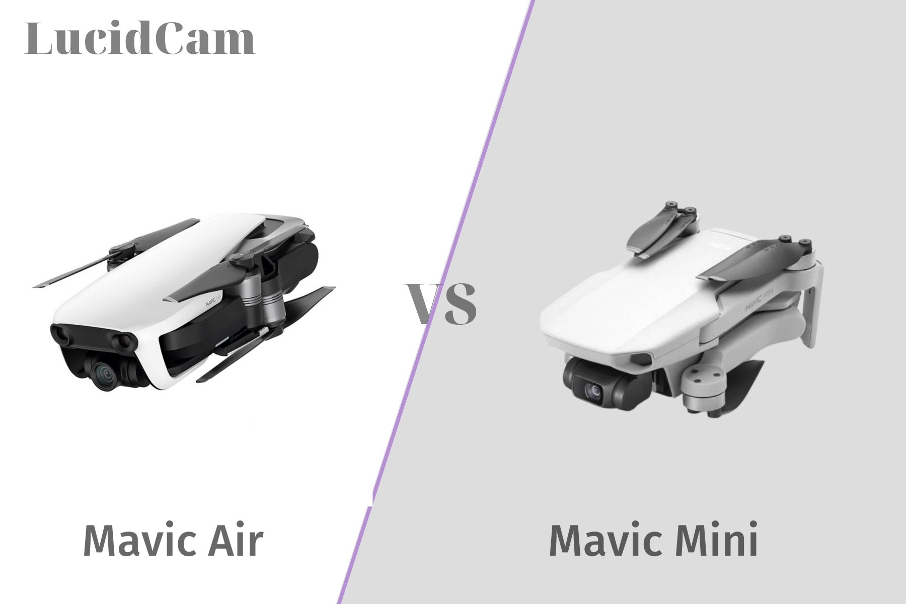 DJI Mavic Mini vs Mavic Air - Design