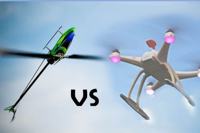 Drone vs helicopter