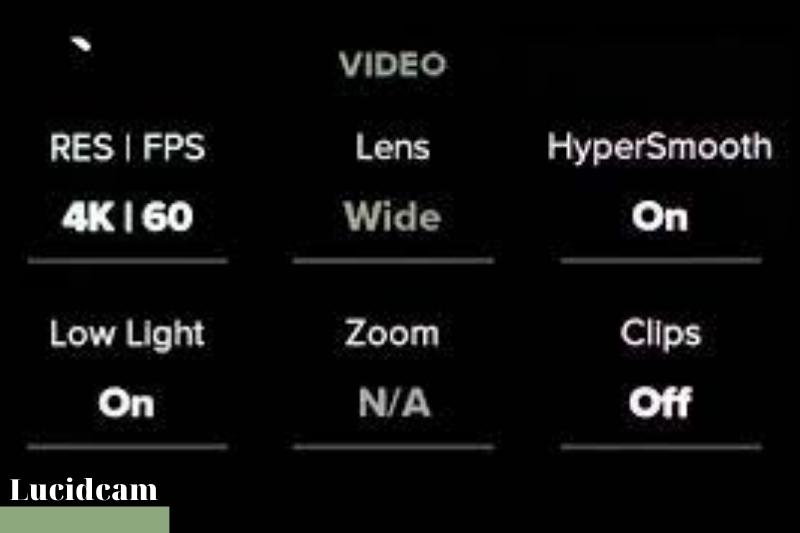 Use The Right GoPro Settings