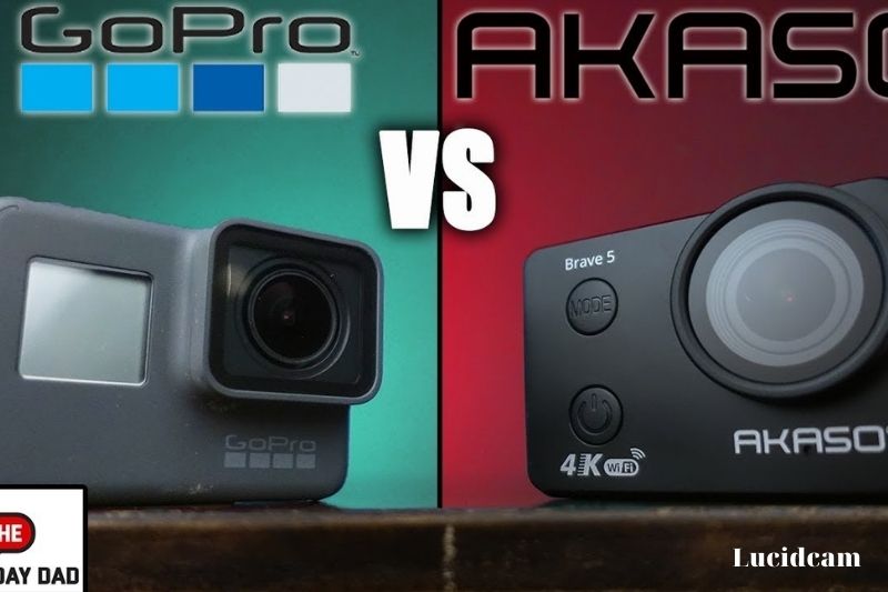 GoPro vs Akaso Brave 4.