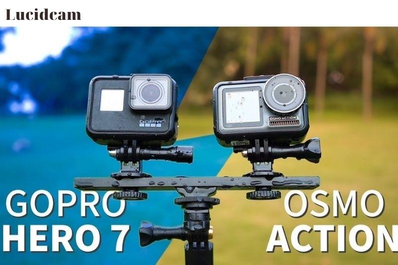 Design of DJI Osmo Action vs GoPro Hero 7