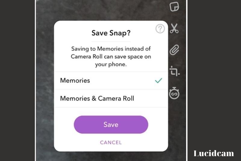How Can You Save A Story To Memories